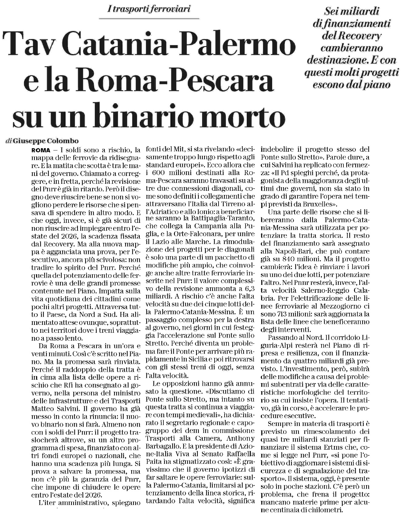 10 giugno 2023 repubblica Pagina 1