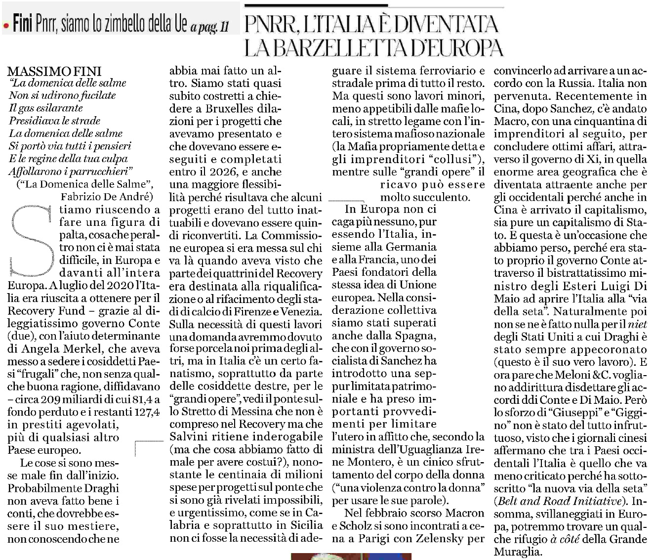 11 aprile 2023 il fatto quotidiano