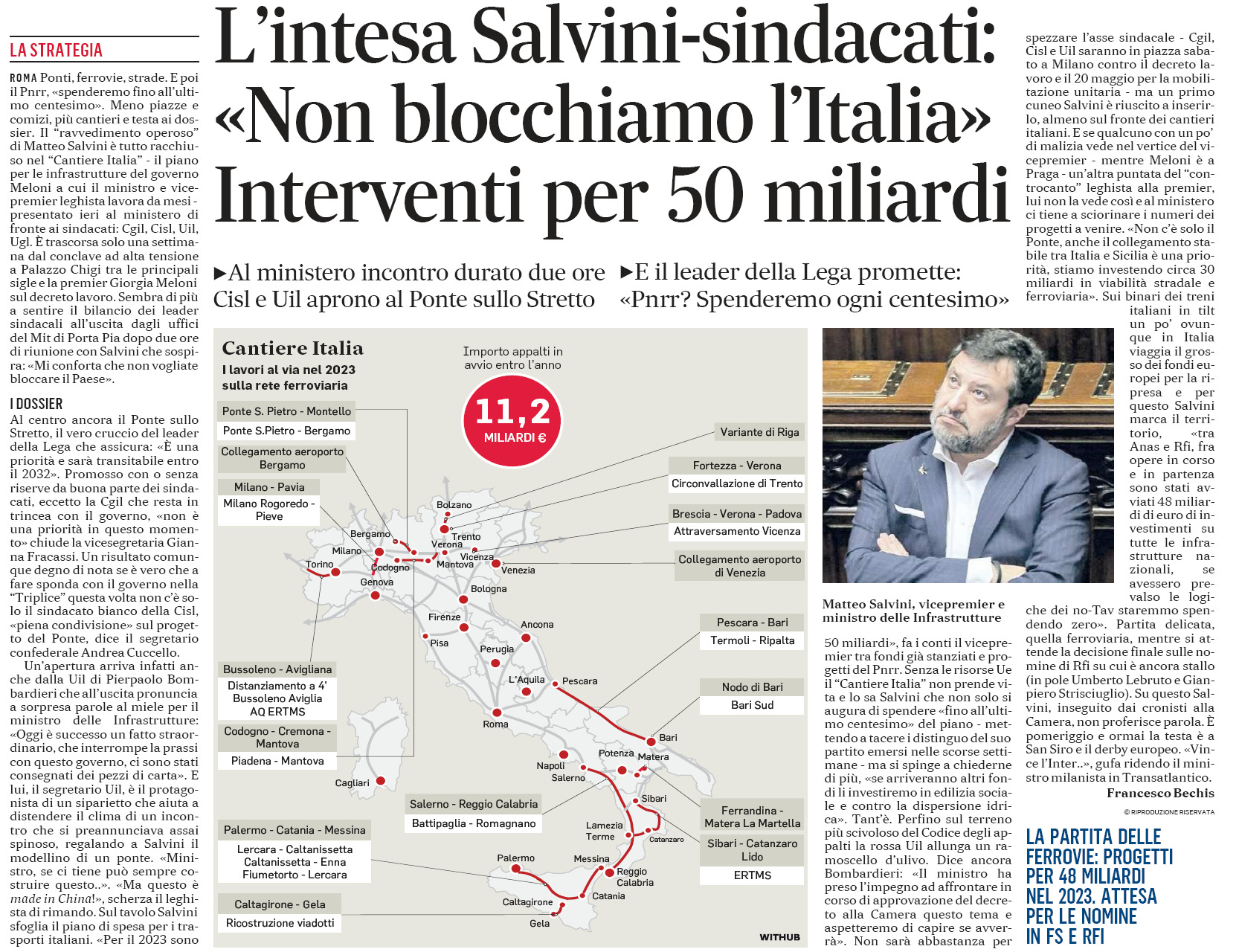 11 maggio 2023 il messaggero salvini