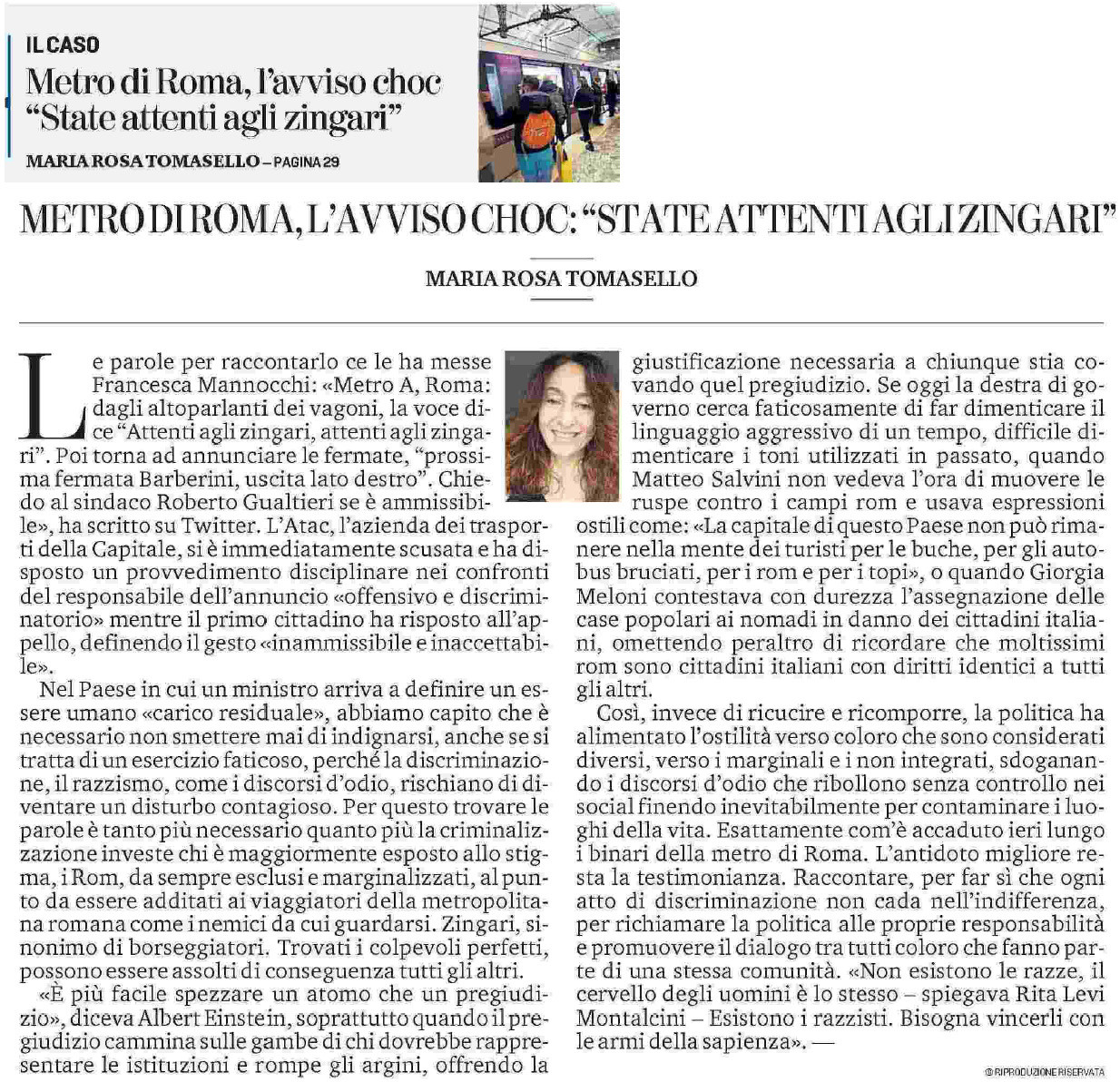 11 marzo 2023 la stampa