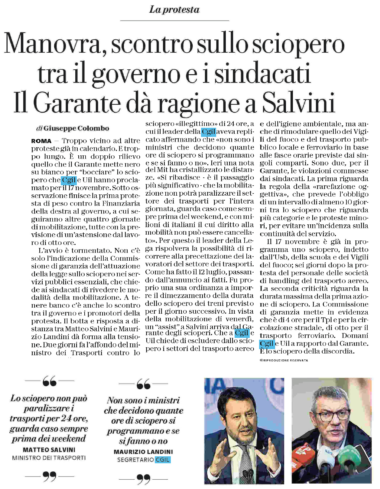 12 novembre 2023 repubblica