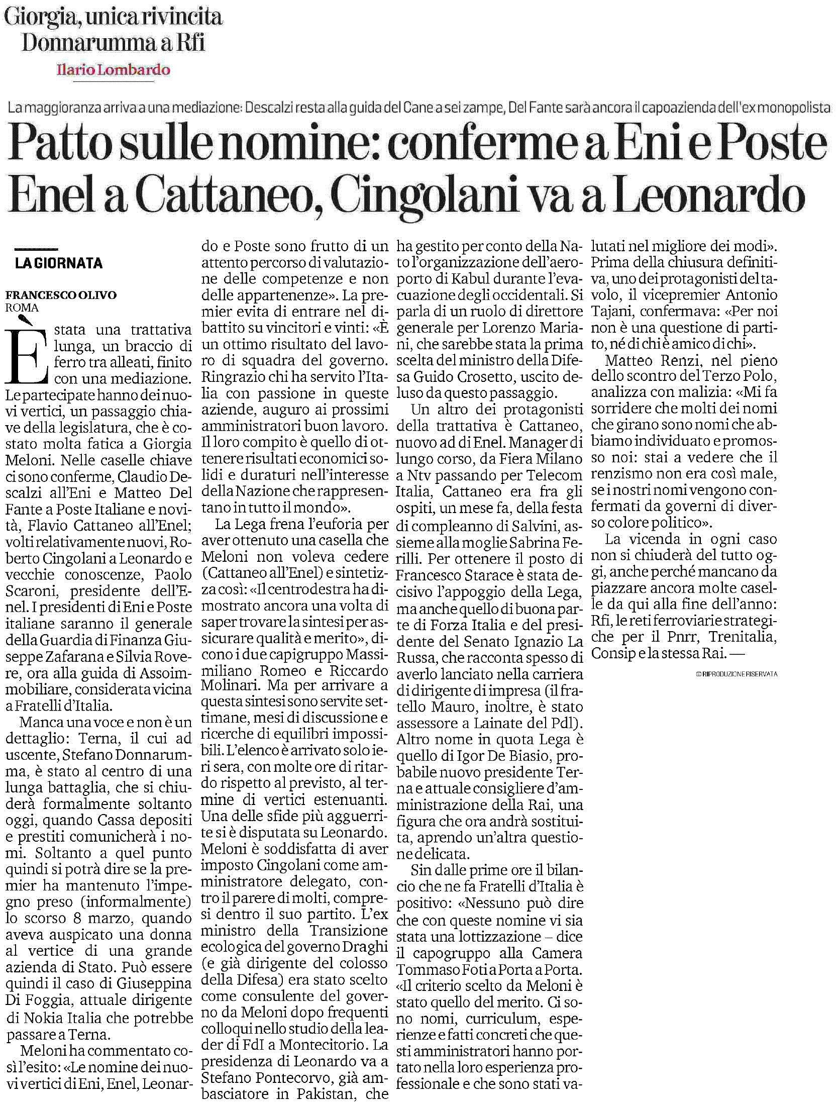 13 aprile 2023 la stampa