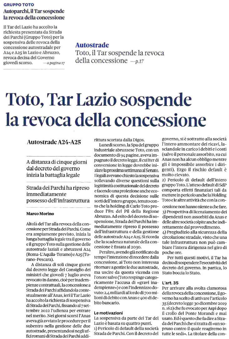 13 luglio 2022 il sole24ore Page 1