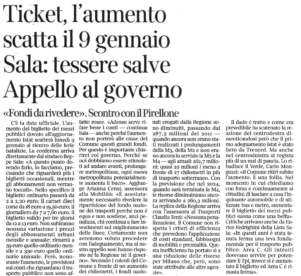 15 dicembre 2022 corriere della sera