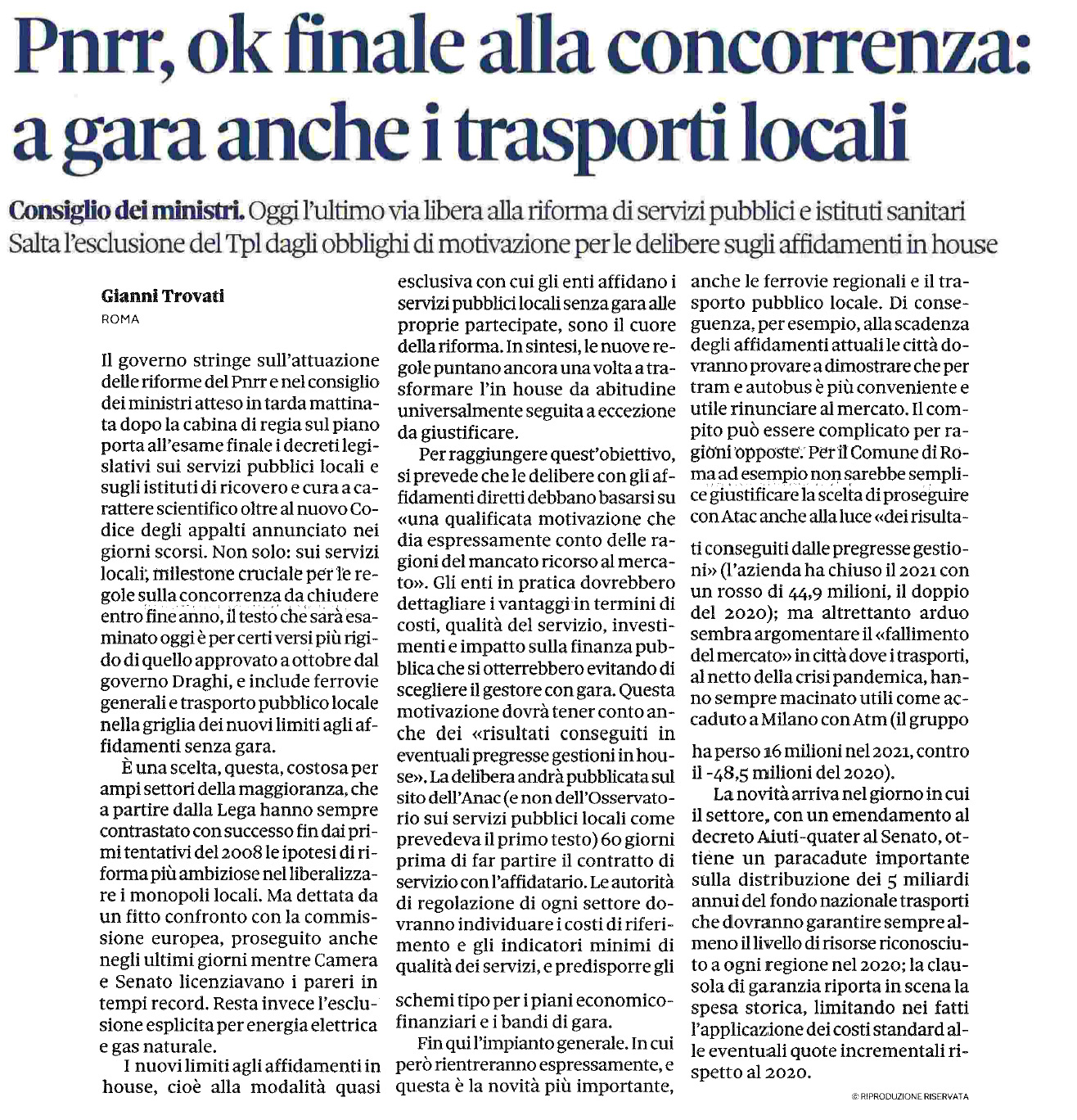 16 dicembre 2022 il sole24ore Pagina 1