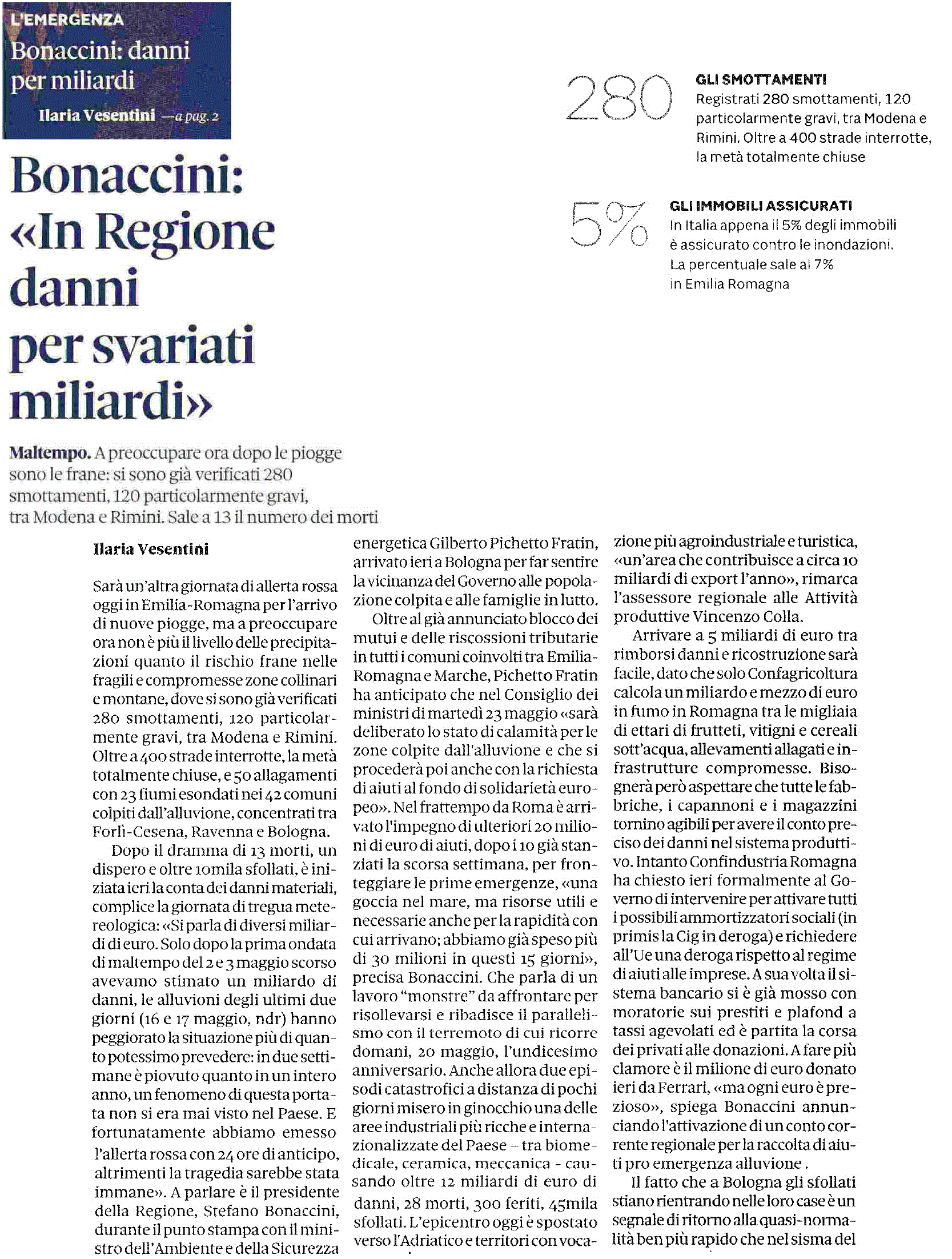 19 maggio 2023 il sole24ore Pagina 1