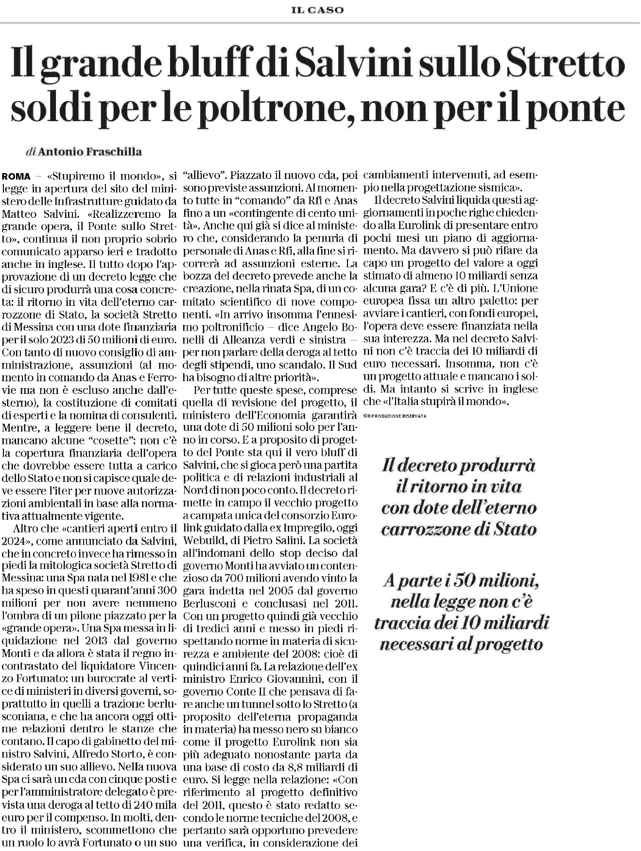 19 marzo 2023 repubblica Pagina 1