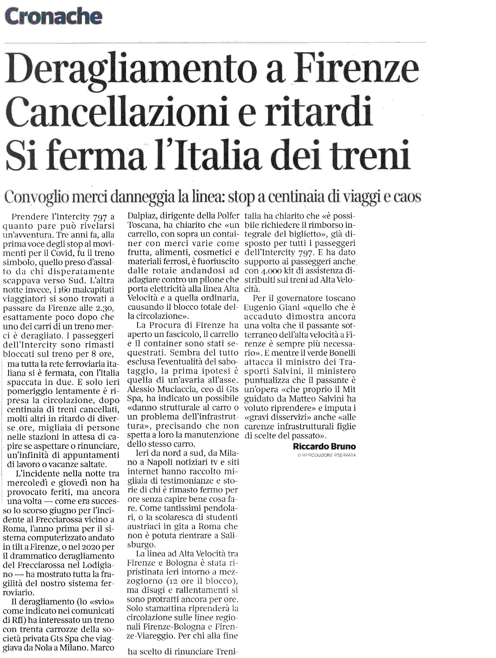 21 aprile 2023 corriere della sera Pagina 1