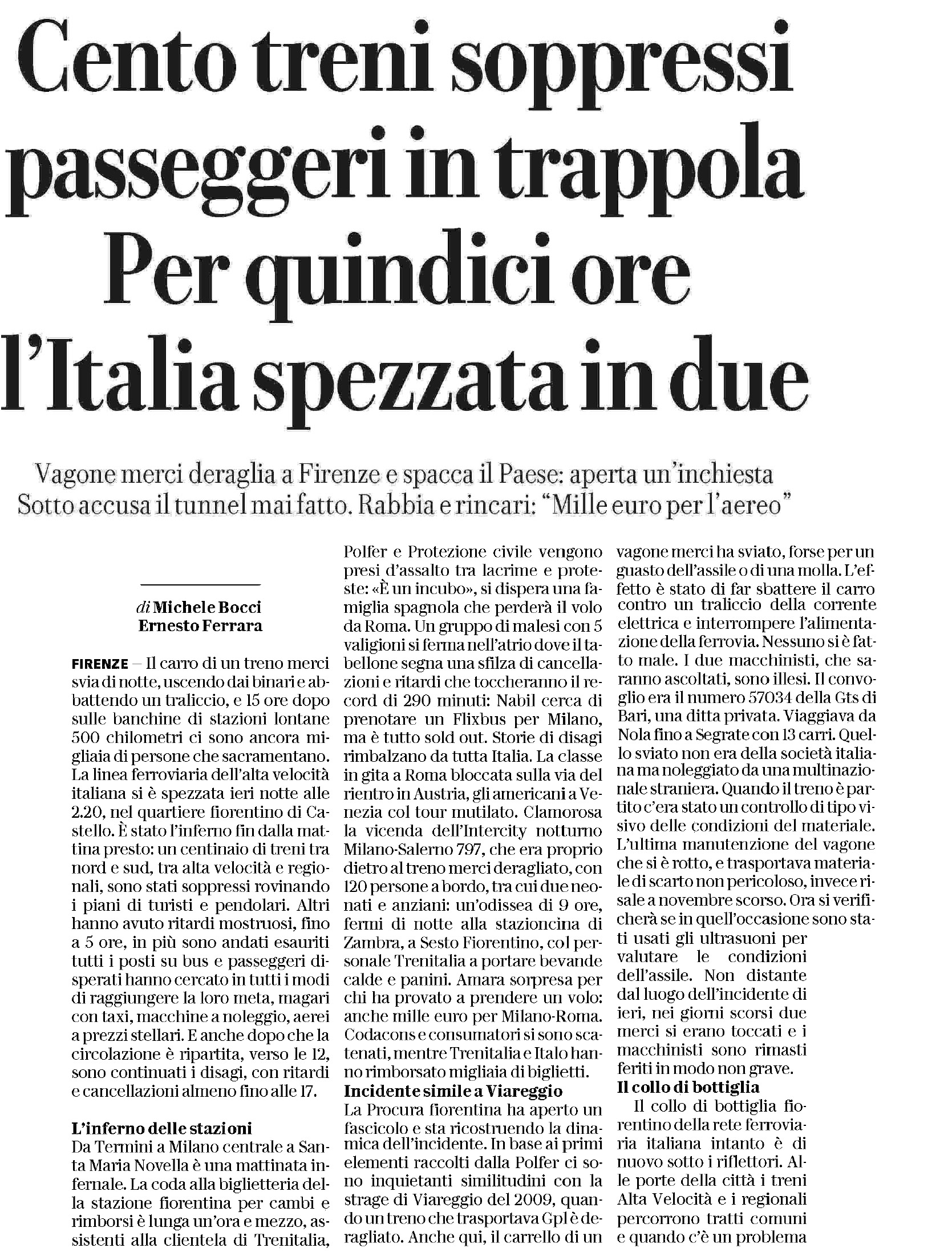 21 aprile 2023 repubblica Pagina 1