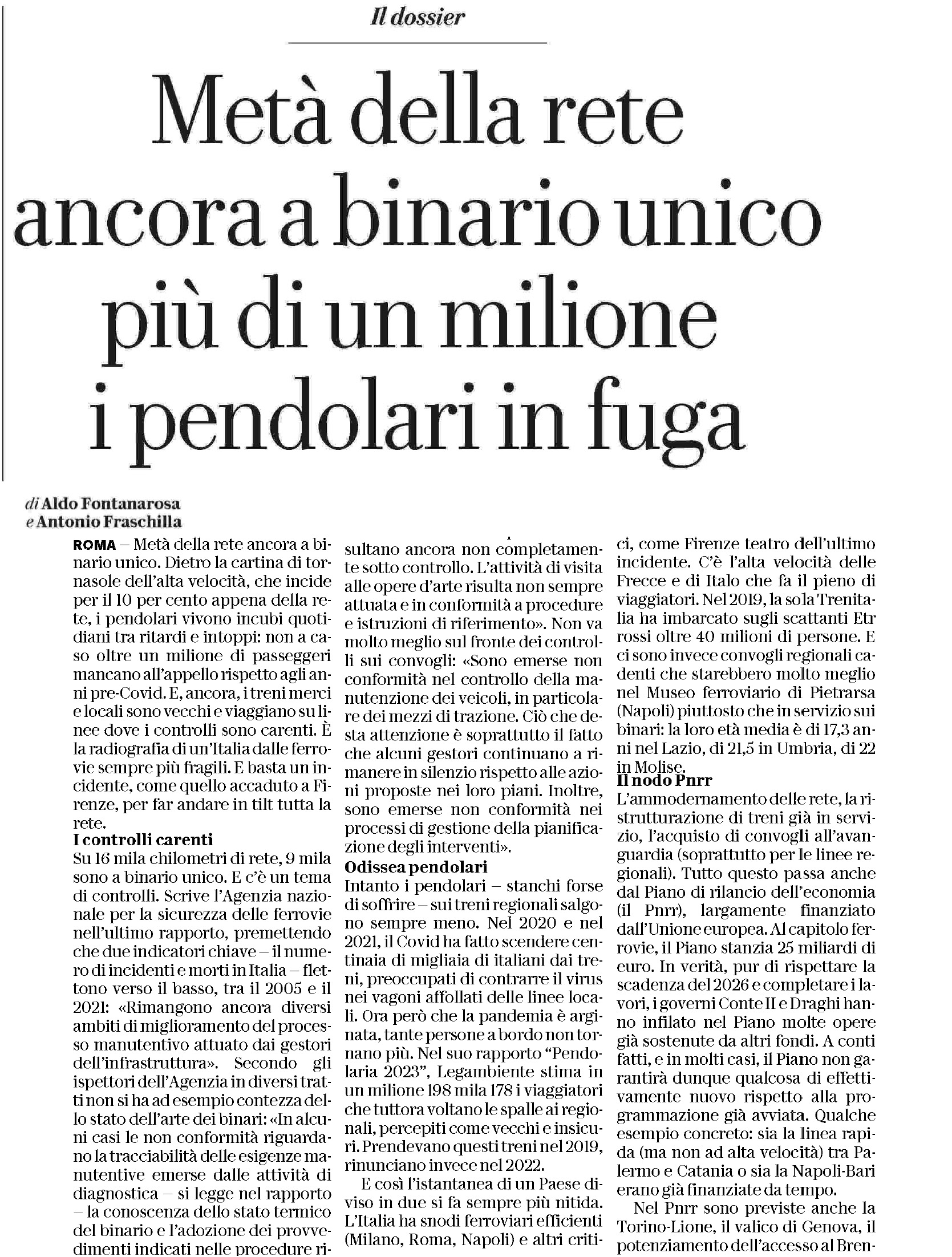 21 aprile 2023 repubblica pnrr Pagina 1