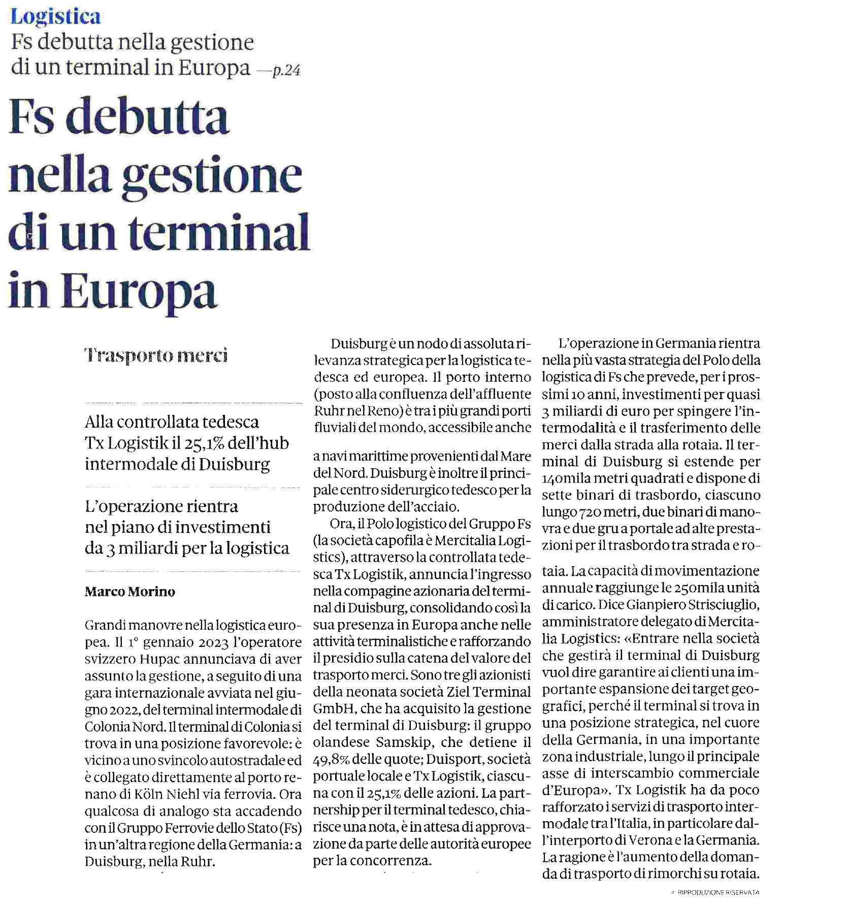 21 marzo 2023 il sole 24ore