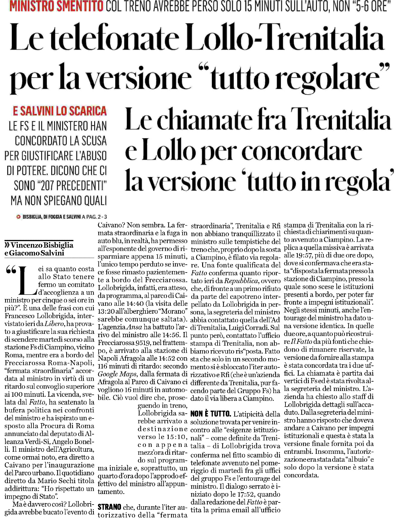 24 novembre 2023 il fatto quotidiano Pagina 1