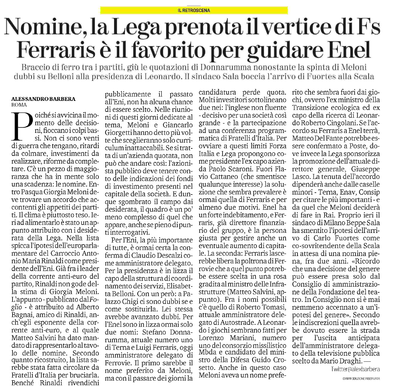 26 marzo 2023 la stampa