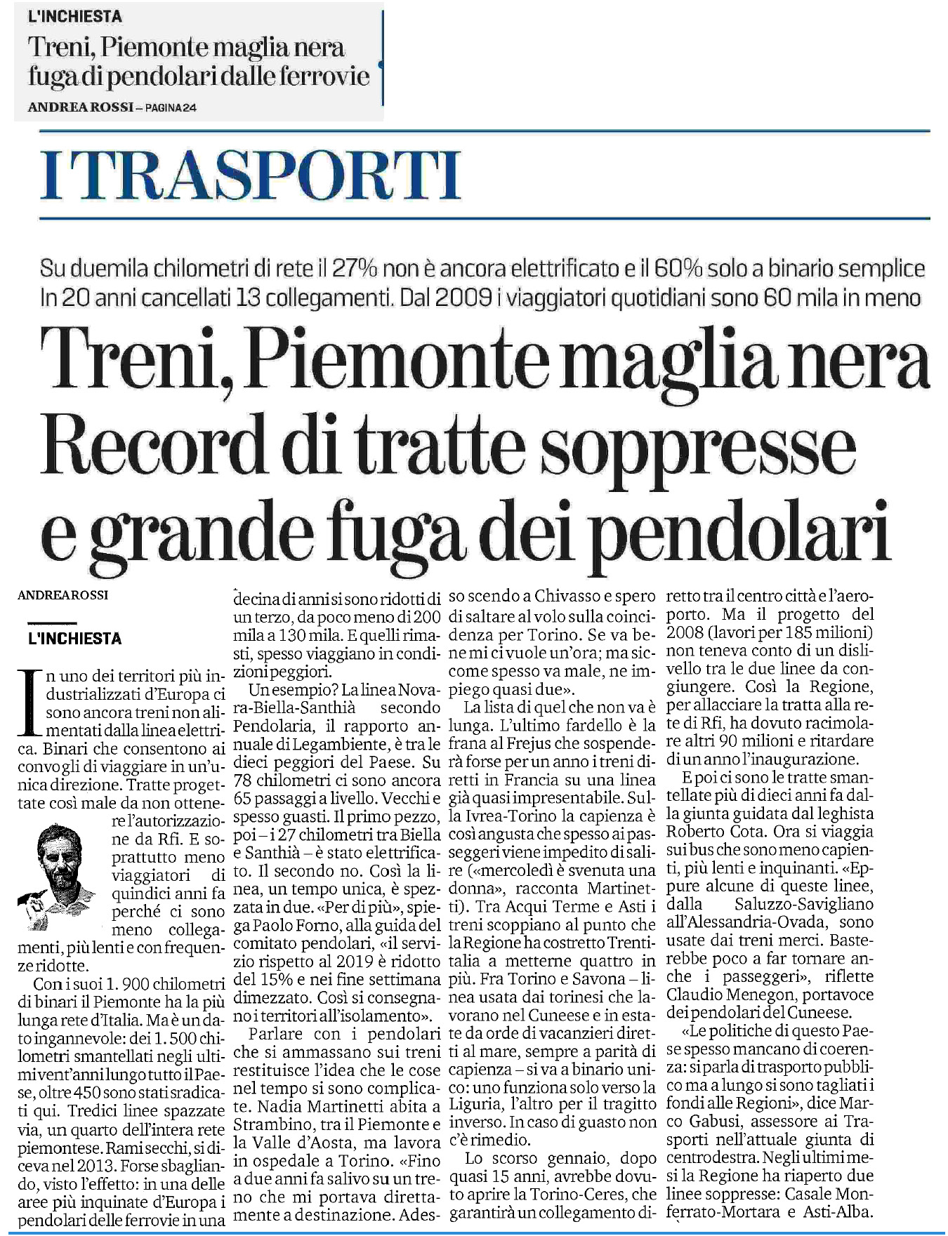 27 ottobre 2023 la stampa Pagina 1