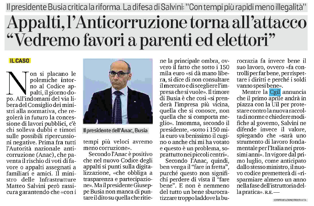 30 marzo 2023 la stampa