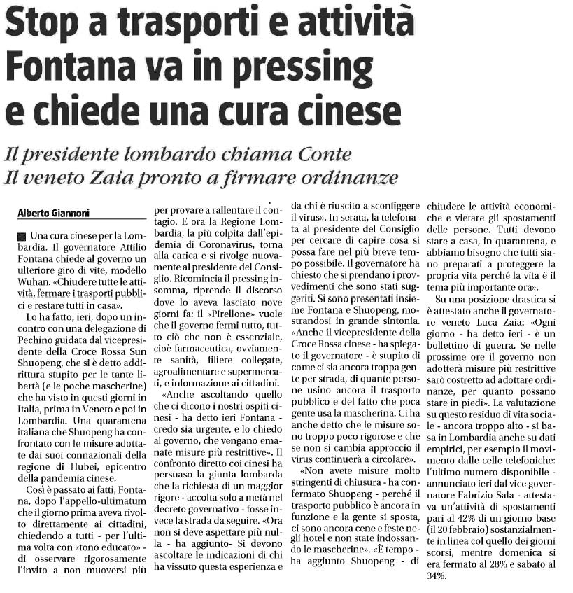 20 marzo 2020 il giornale