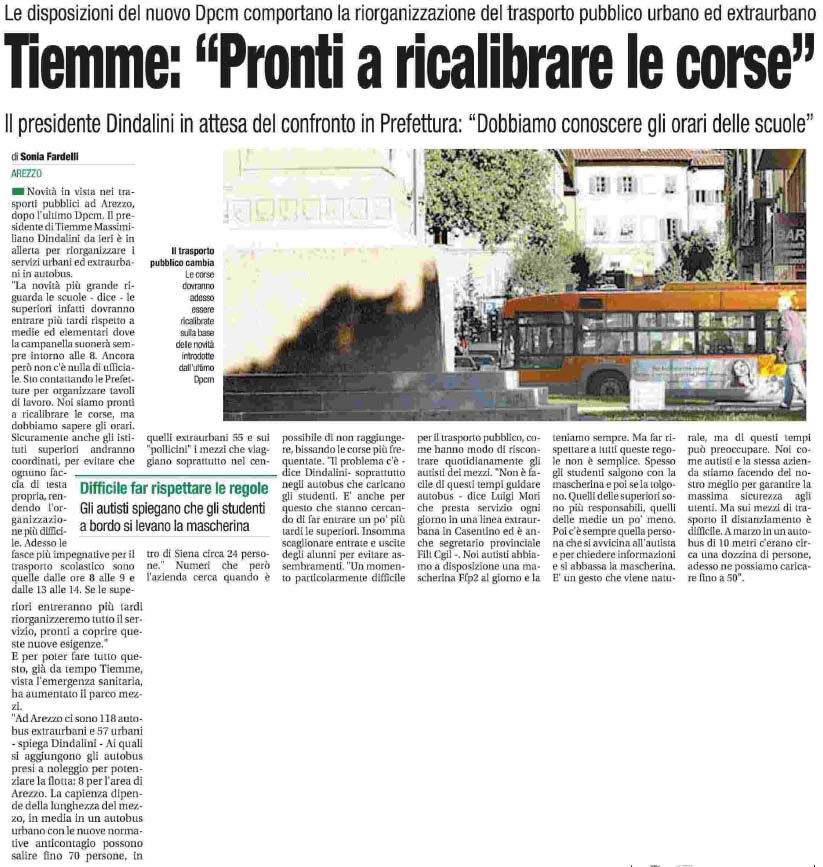 20 ottobre 2020 corriere di arezzo