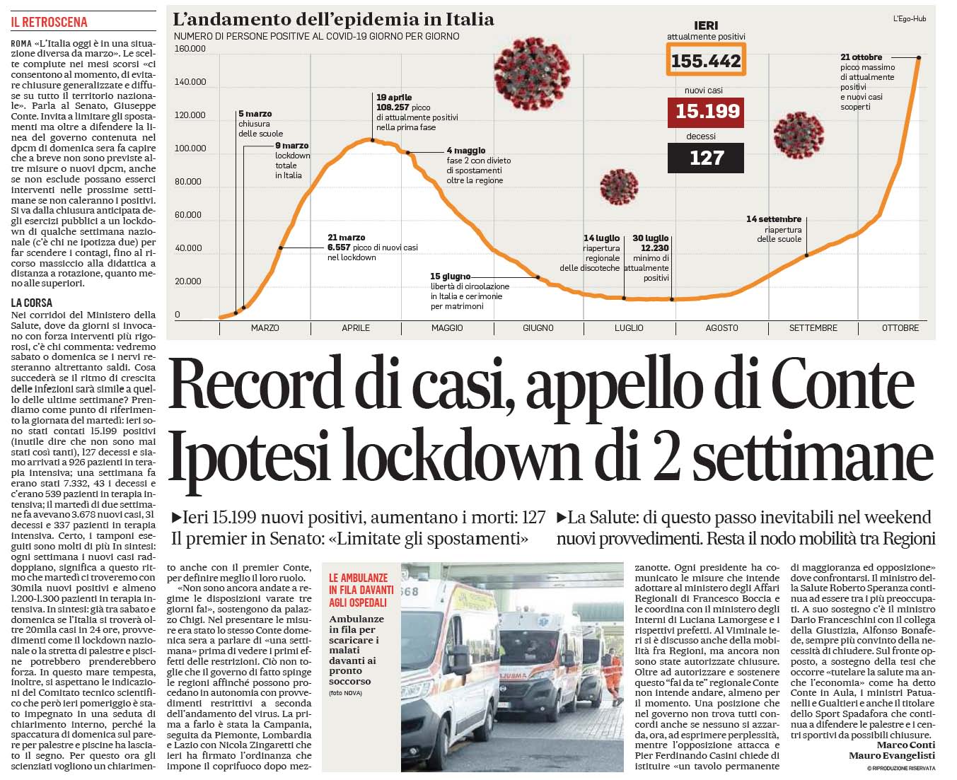 21 ottobre 2020 IL MESSAGGERO