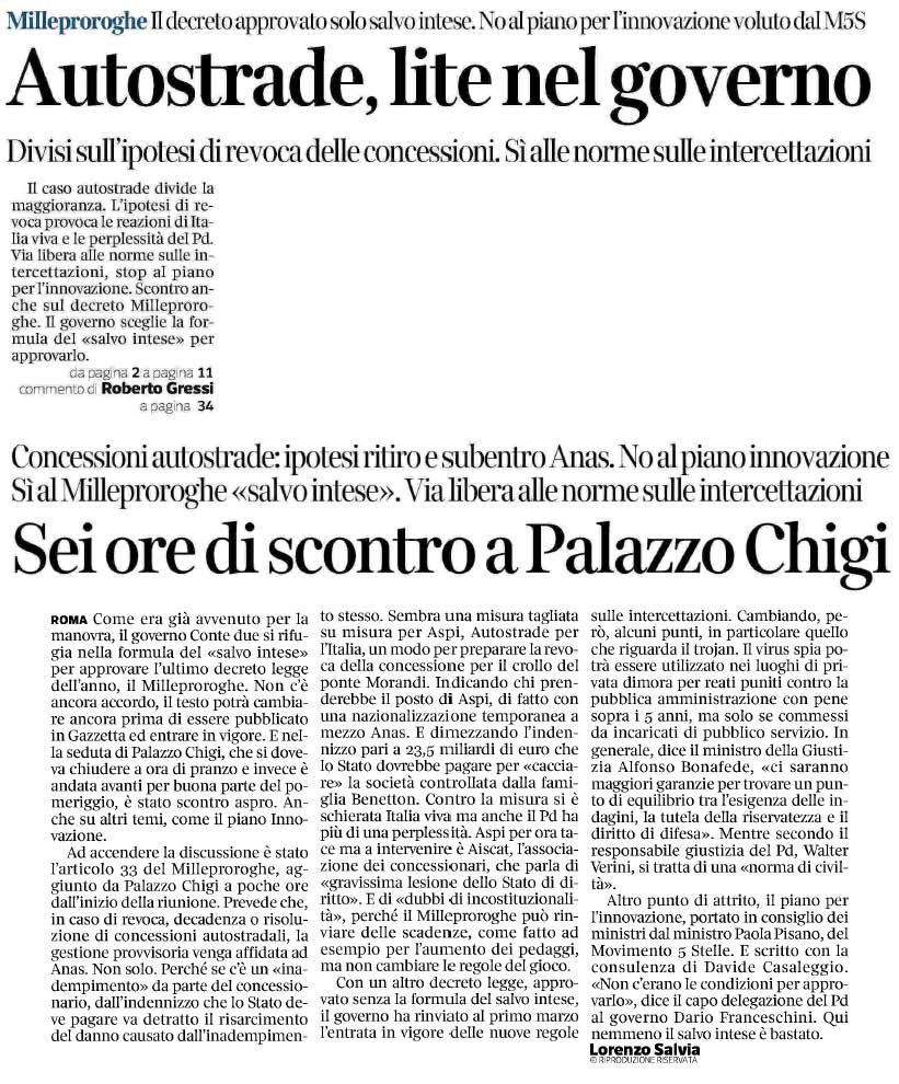 22 dicembre 2018 corriere della sera