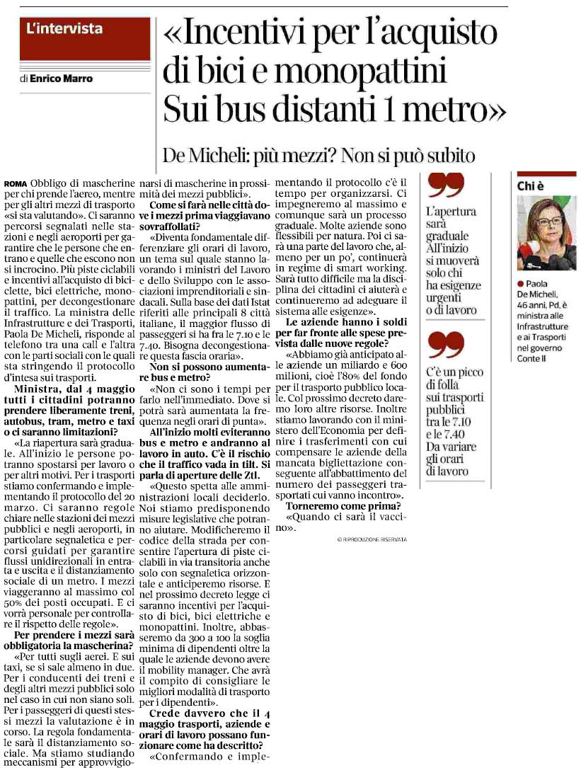 24 aprile 2020 corriere della sera