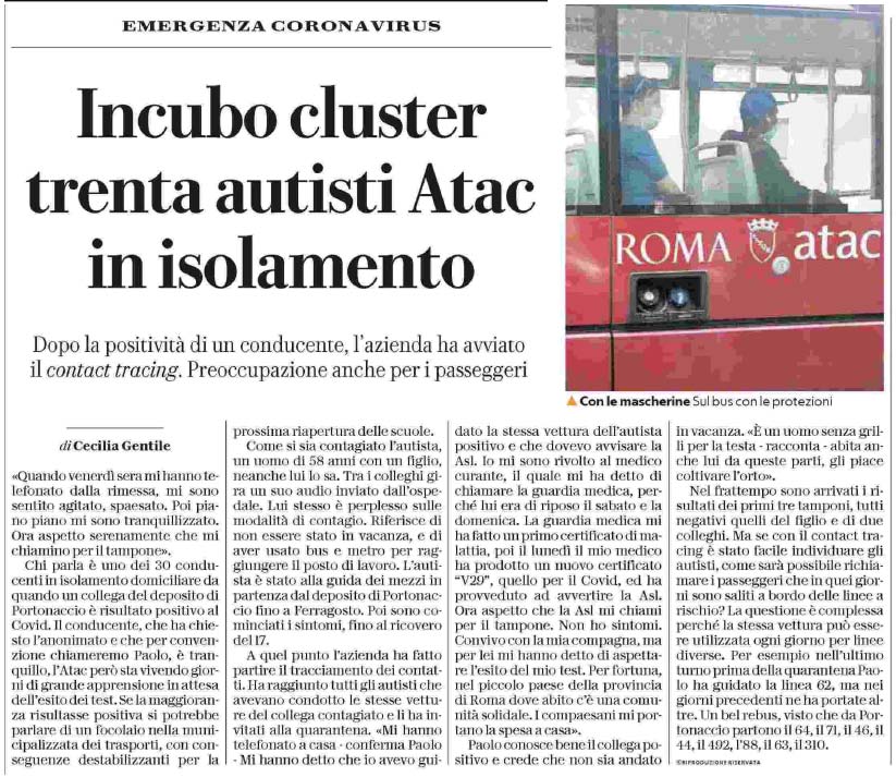 25 agosto 2020 repubblica atac