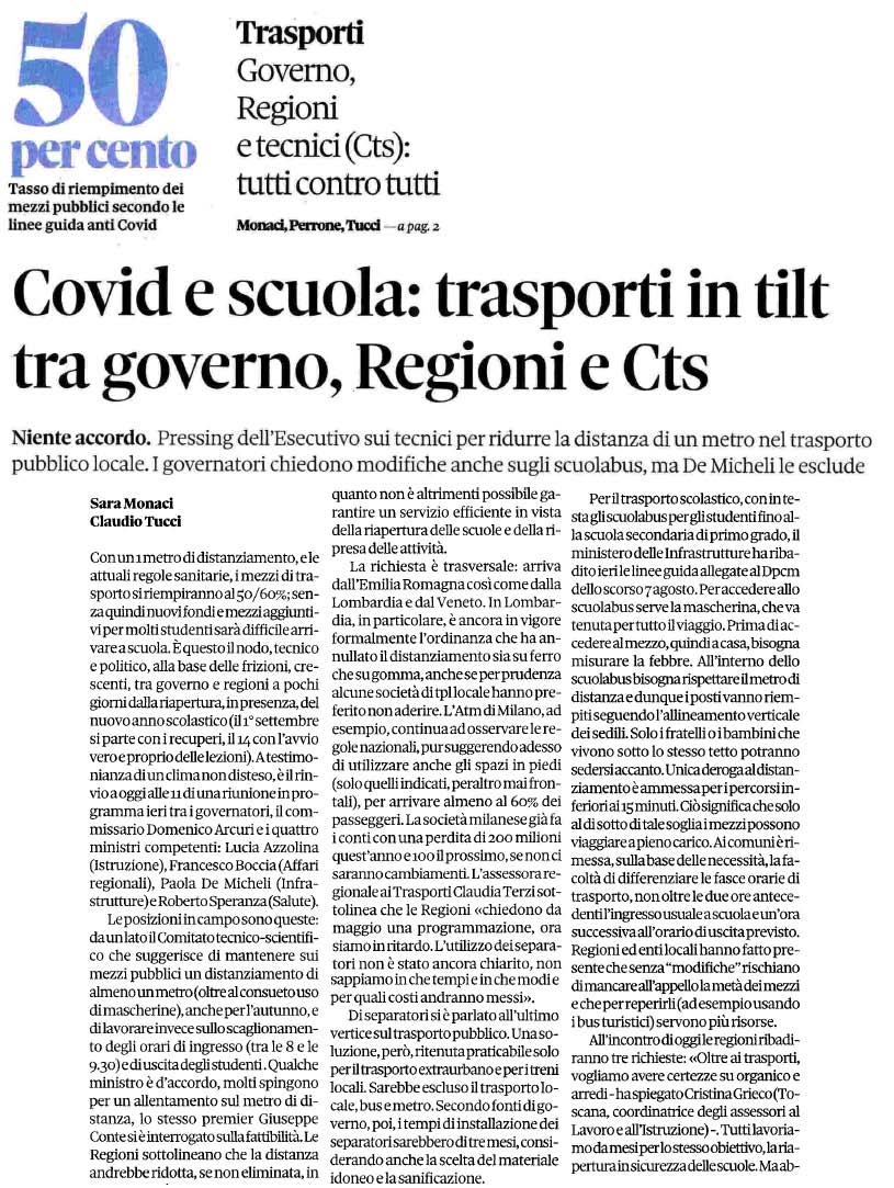 26 agosto 2020 il sole24ore Page 1