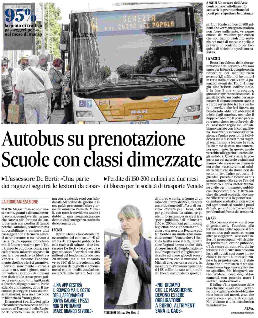 26 aprile 2020 il gazzettino