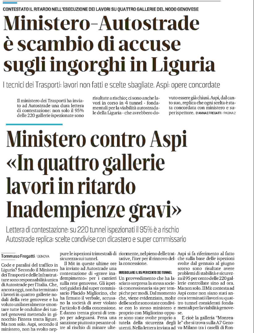 26 luglio 2020 il secolo XIX Page 1