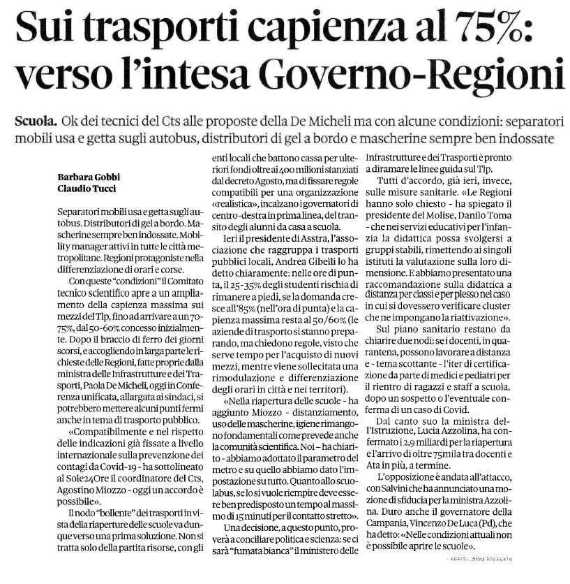 28 agosto 2020 il sole24ore Page 1