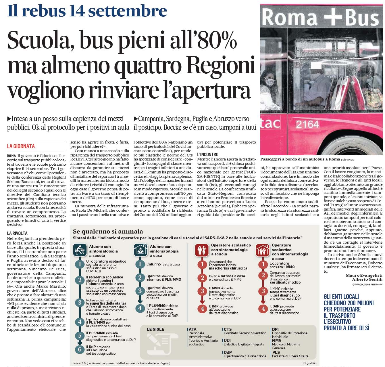 29 AGOSTO 2020 il messaggero