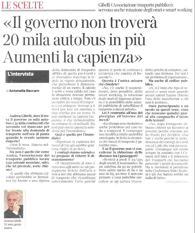 29 agosto 2020 corriere della sera