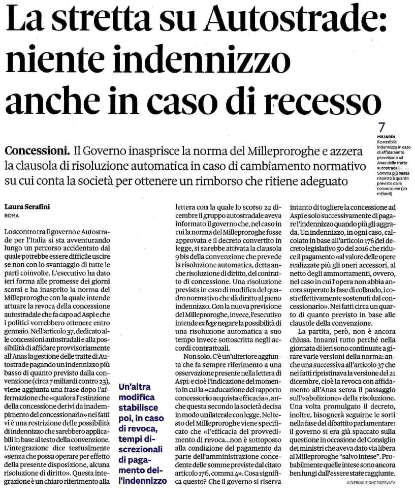 29 dicembre 2019 il sole24ore