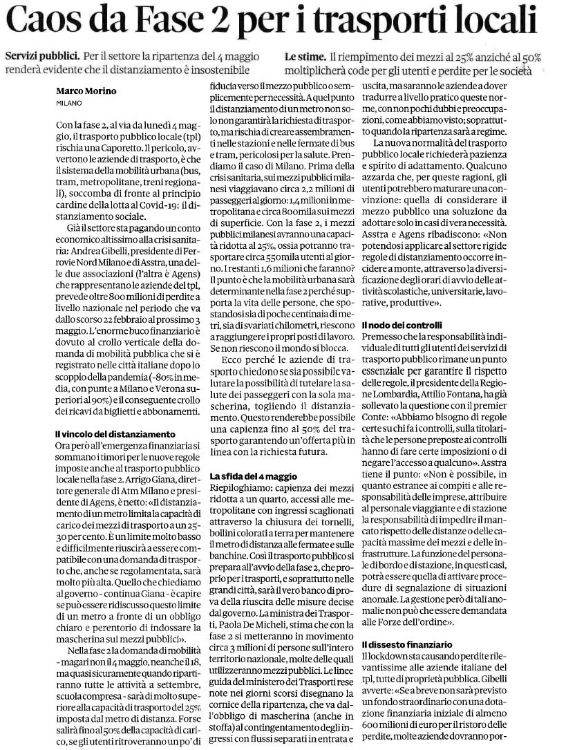 30 aprile 2020 il sole24ore Page 1