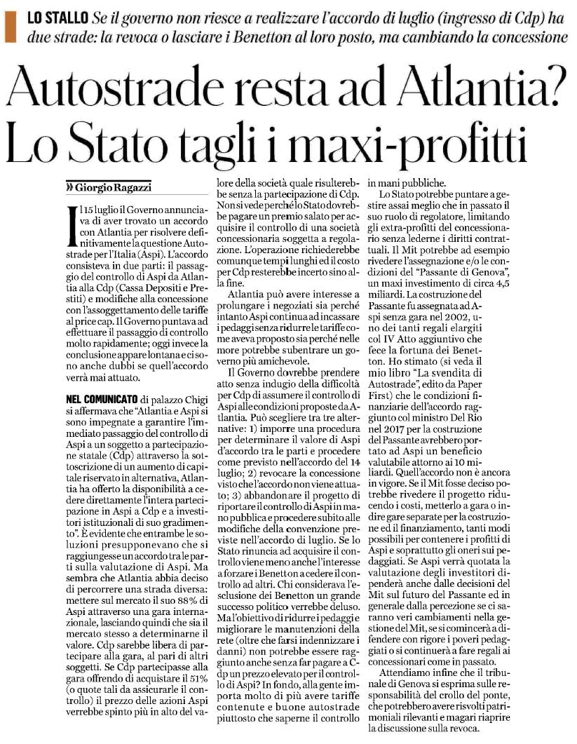 31 agosto 2020 il fatto quotidiano