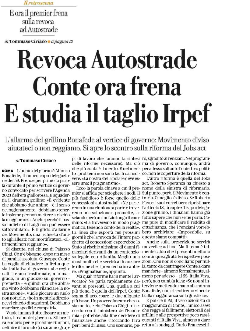 31 gennaio 2020 repubblica Page 1