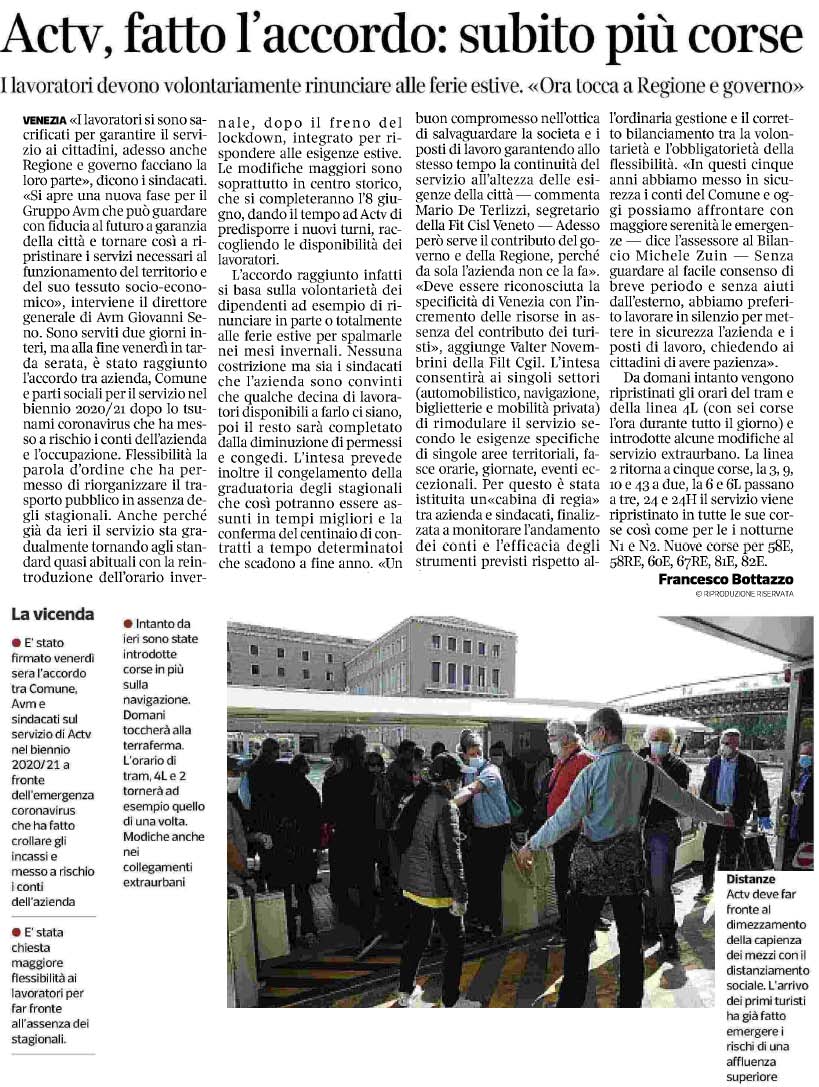 31 maggio 2020 corriere del veneto