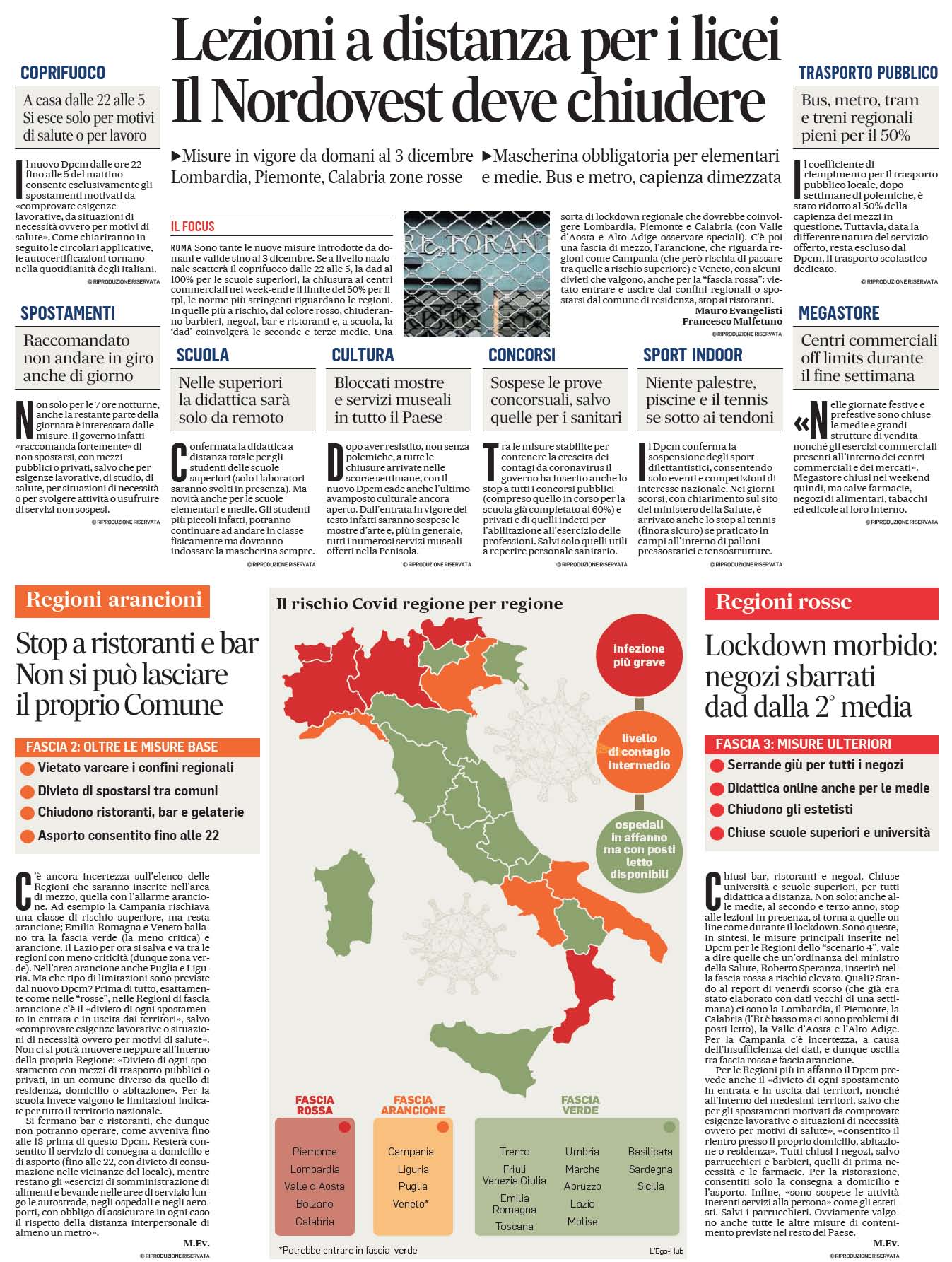 4 novembre 2020 il messaggero