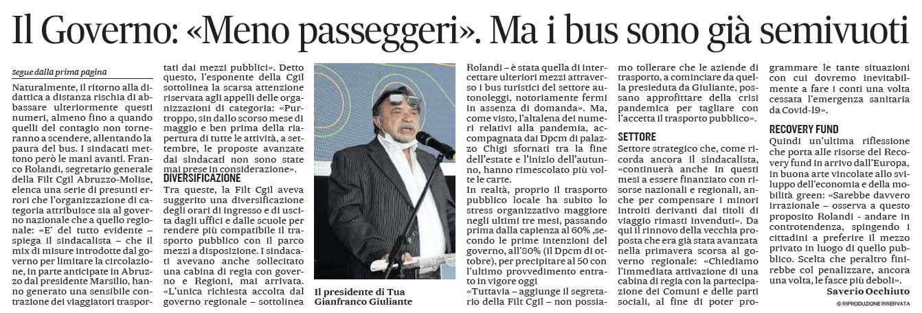 6 novembre 2020 il messaggero