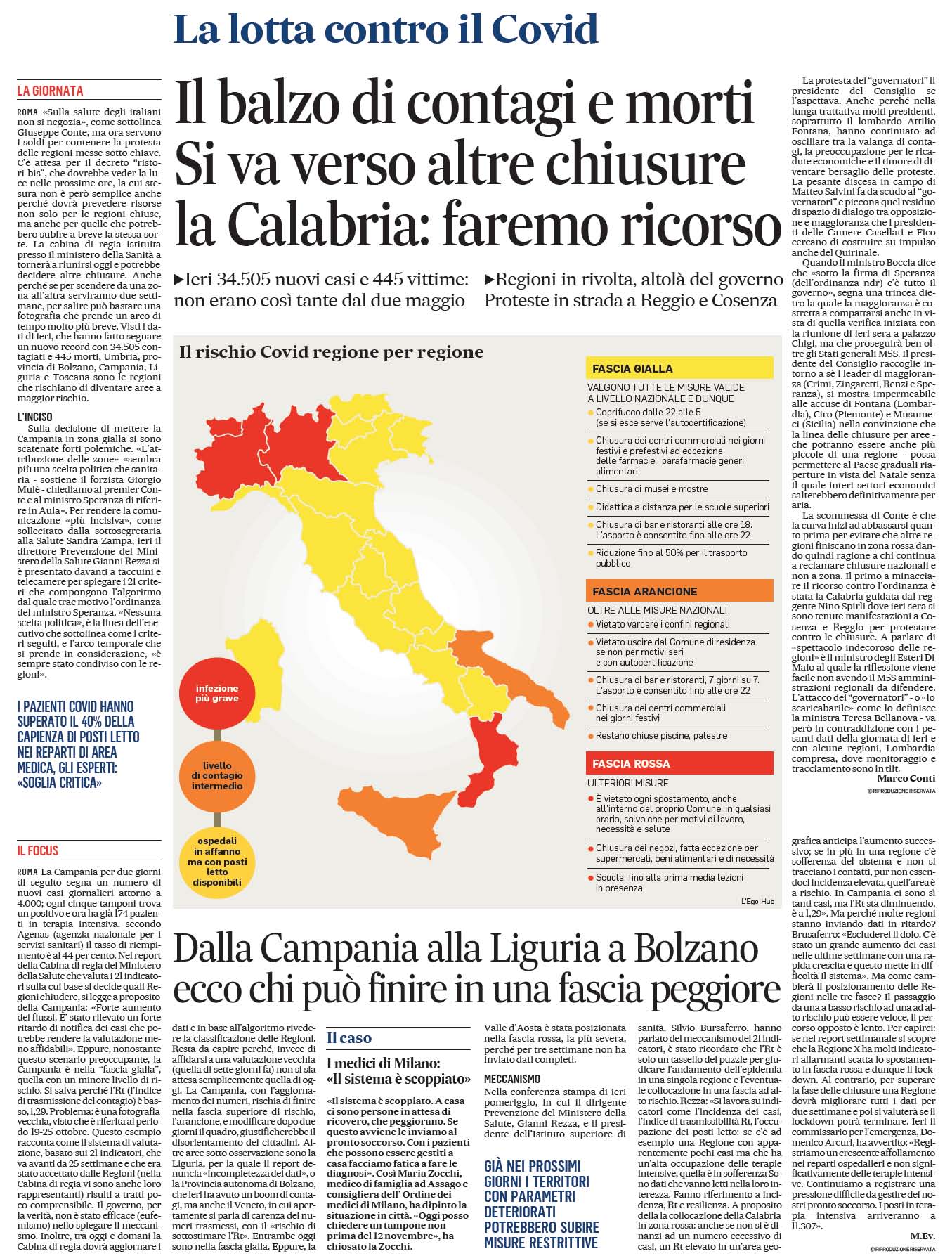 6 novembre 2020 il messaggero naz